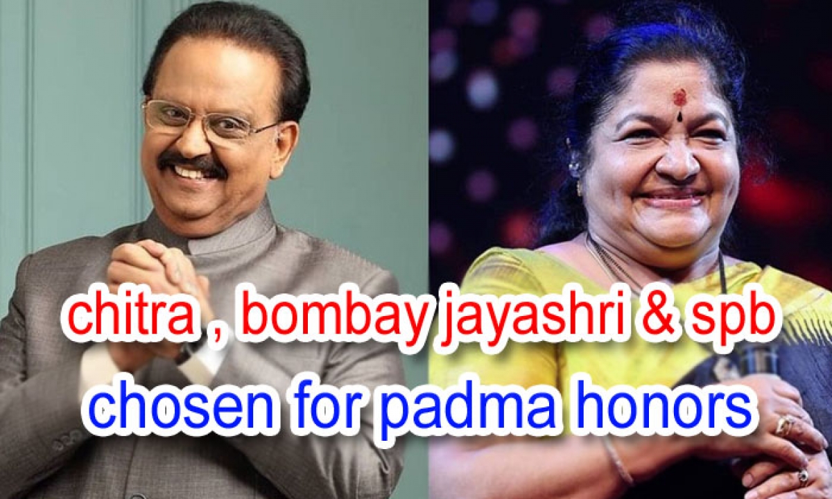  Chitra, Bombay Jayashri & Spb Chosen For Padma Honors-TeluguStop.com