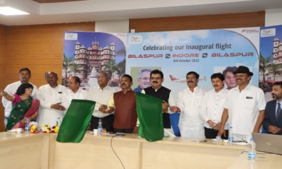  Scindia Inaugurates Direct Flight Between Bilaspur, Indore-TeluguStop.com