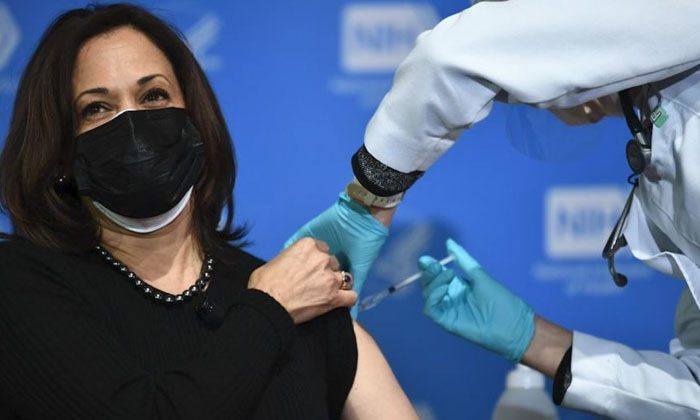 Telugu Covid Vaccine, Kamala Harris, Moderna, Us Vise President, Washington-Telugu NRI Telugu Covid Vaccine, Kamala Harris, Moderna, Us Vise President, Washington-Telugu NRI