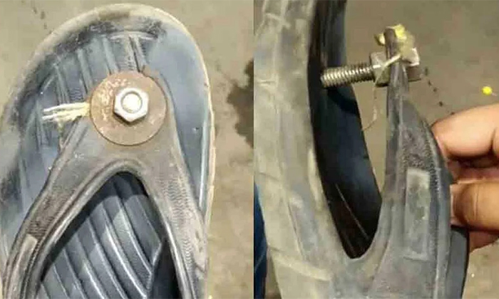 Telugu Creativity, Idea, Nut Bolts, Sandals, Slippers, Strange Idea-Latest News - Telugu Telugu Creativity, Idea, Nut Bolts, Sandals, Slippers, Strange Idea-Latest News - Telugu