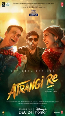  Akshay Kumar, Sara Ali Khan-starrer ‘atrangi Re’ Trailer Out-TeluguStop.com