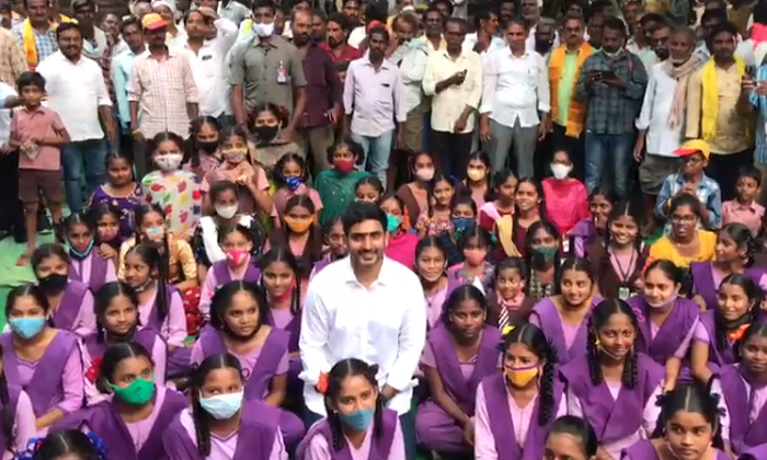 Telugu Aided Schools, Continue Aided Schools, Demands, Jagan Government, Kvs High School Students, Mangalagiri Constituency, Tdp, Tdp Nara Lokesh, Ycp Government-Political Telugu Aided Schools, Continue Aided Schools, Demands, Jagan Government, Kvs High School Students, Mangalagiri Constituency, Tdp, Tdp Nara Lokesh, Ycp Government-Political