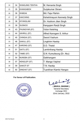  Cong Releases 1st List Of 40 Candidates For Manipur Polls #Cong #candis-Latest News English-Telugu Tollywood Photo Image-TeluguStop.com