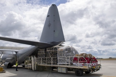  New Zealand’s C-130 Hercules Flight Departs For Tonga With Aid Supplies #zealands #hercules-TeluguStop.com