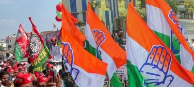  Sp, Cong Competing Over Who Can Spread More Hatred Against Hindus: Bjp #cong #spread-TeluguStop.com