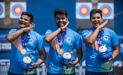  Archery World Cup: Indian Men's Compound Team Cliches Gold After Beating France-TeluguStop.com