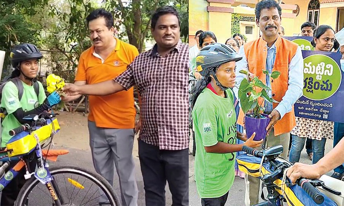 Telugu Kms Cycle Yatra, Thousandkilo, Kama, Save Soil, Somarampeta, Telangana, Vennela, Vennelacycle-Latest News - Telugu Telugu Kms Cycle Yatra, Thousandkilo, Kama, Save Soil, Somarampeta, Telangana, Vennela, Vennelacycle-Latest News - Telugu