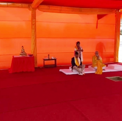  Modi, Deuba Lay Foundation Stone Of India Int'l Centre For Buddhist Culture & Heritage-TeluguStop.com