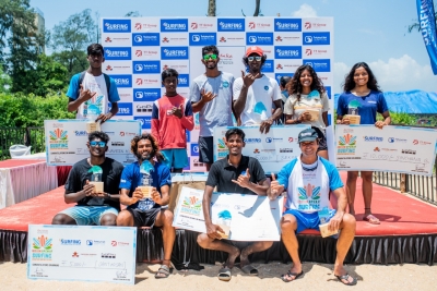  Ramesh Budhial, Sugar Banarse, Kishore Kumar Crowned Champions At Indian Open Of Surfing-TeluguStop.com
