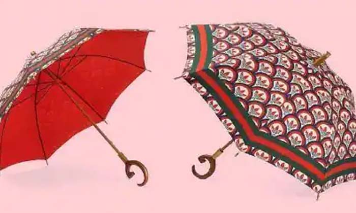  Umbrella Is Being Sold For 1 Lakh Rupees But Does Not Stop , Umbrella , 1 Lakh Rupees , Fashion Brand‌ , China Social Media Site , Gucci Logo On Handle-అది లక్ష రూపాయ‌ల విలువైన గొడుగు.. దాని సీక్రెట్ తెలిస్తే న‌వ్విపోతారు-Evergreen-Telugu Tollywood Photo Image-TeluguStop.com