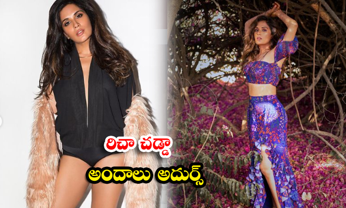 Richa Chadha Hot And Sizzling pictures go viral as her assets-రిచా చడ్డ అందాలు అదుర్స్