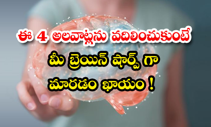  If You Break These 4 Habits Your Brain Will Become Sharp! Brain, Sharp Brain, 4 Habits, Latest News, Health, Health Tips, Good Health, Brain Health,-TeluguStop.com