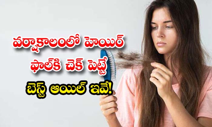  These Are The Best Oils To Stop Hair Fall During Monsoons , Monsoons, Best Oils, Stop Hair Fall, Hair Fall, Latest News, Hair Care, Hair Care Tips, Hair Oils-TeluguStop.com