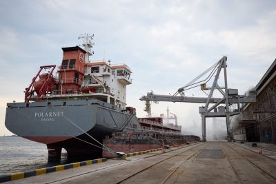  3 Grain Ships Sail From Ukraine's Black Sea Ports-TeluguStop.com