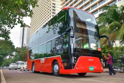  Gadkari Launches Indias First Electric Double-decker Bus-Environment/Wildlife-Telugu Tollywood Photo Image-TeluguStop.com