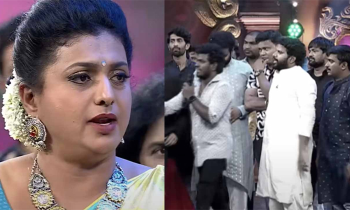  Jabardasth Comedians Insulted Heroine Roja Details, Jabardasth Comedians, Insult-TeluguStop.com