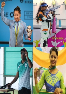  National Games: Mirabai Chanu, Vijay Kumar, Elavenil Valarivan, Pranati Nayak Am-TeluguStop.com