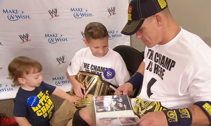  Wwe Wrestler John Cena Guinness Record By Fulfilling The Wishes Of Children-ప-TeluguStop.com